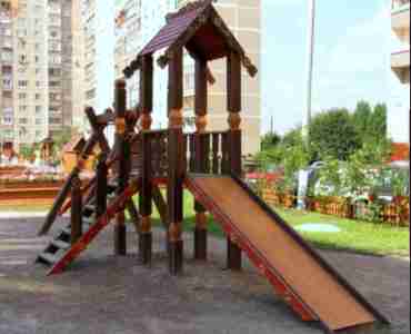 Деревянные детские площадки из профилированного бруса в Краснодаре