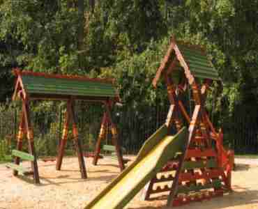 Деревянные детские площадки из профилированного бруса в Краснодаре